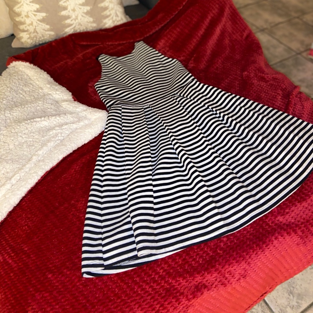 Striped Black and White Dress